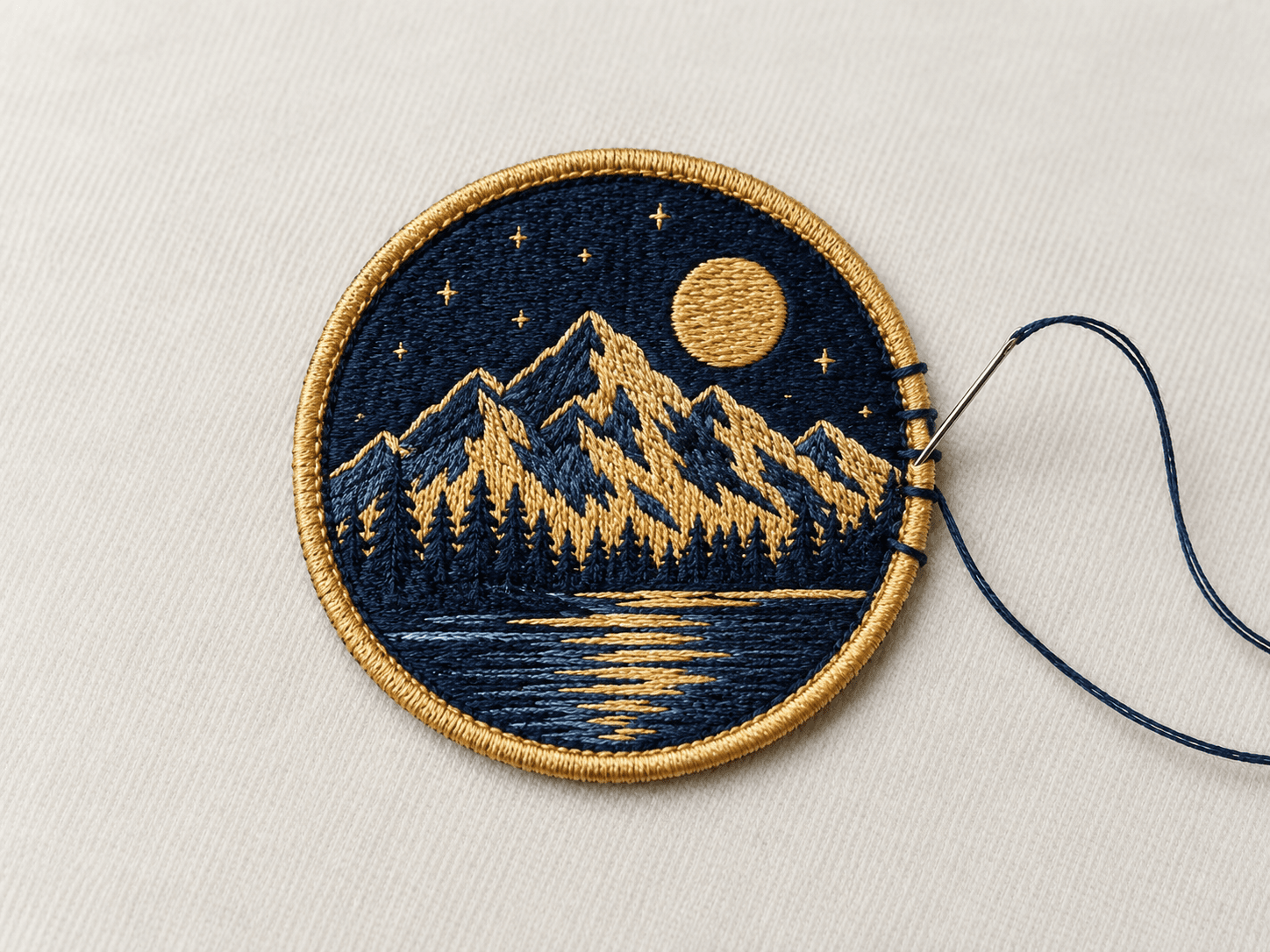 sew on patches design example