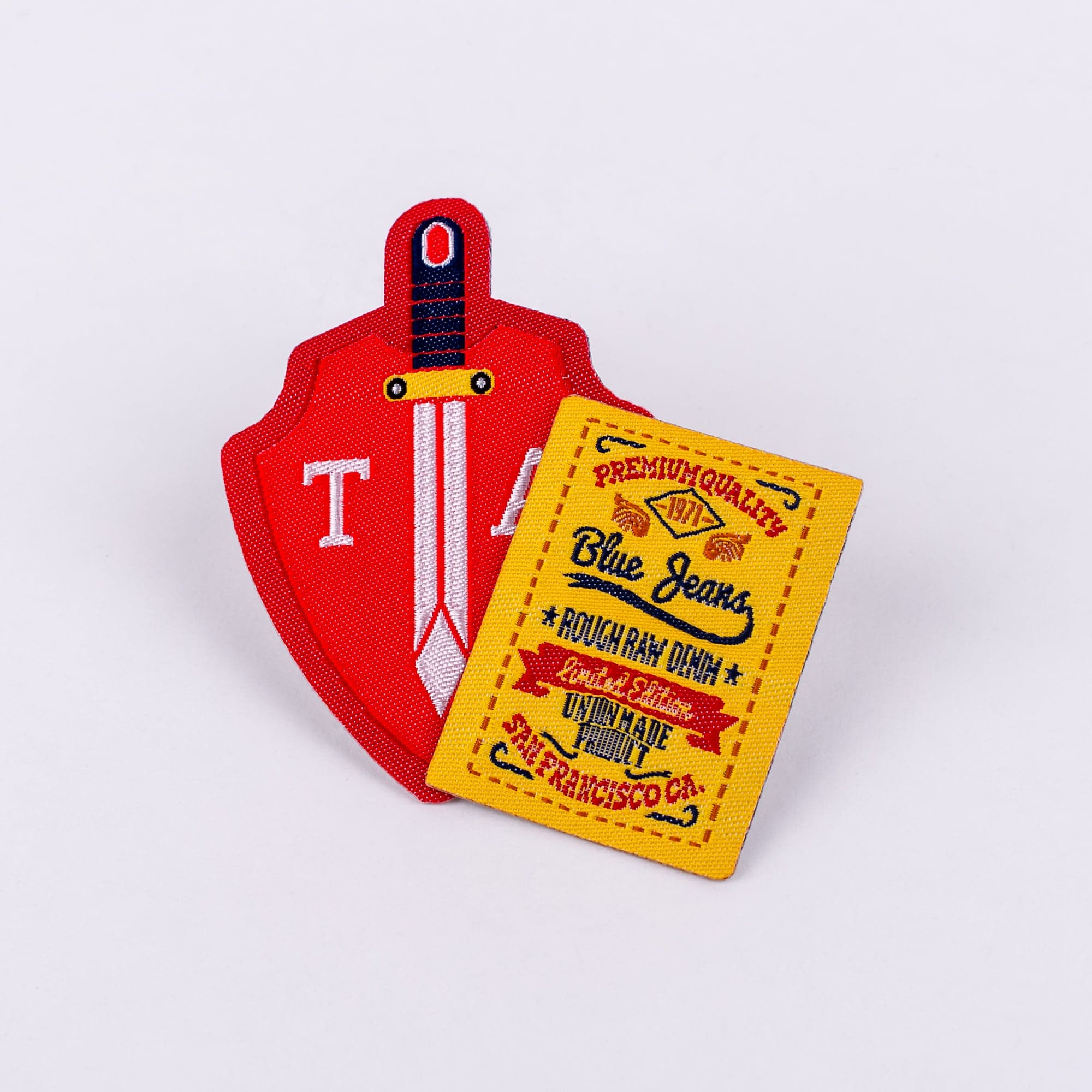 woven patches material and finish